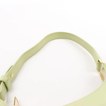CELINE Ava Leather Shoulder Bag in Green