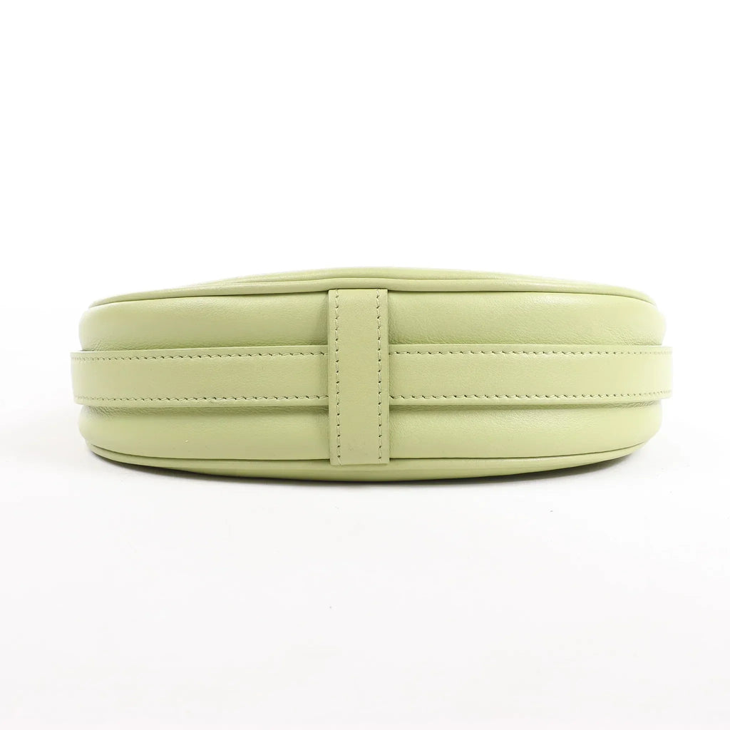 CELINE Ava Leather Shoulder Bag in Green