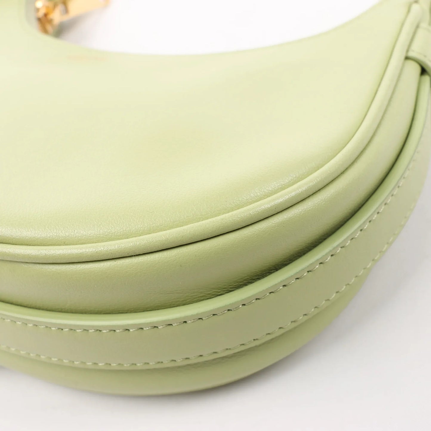 CELINE Ava Leather Shoulder Bag in Green