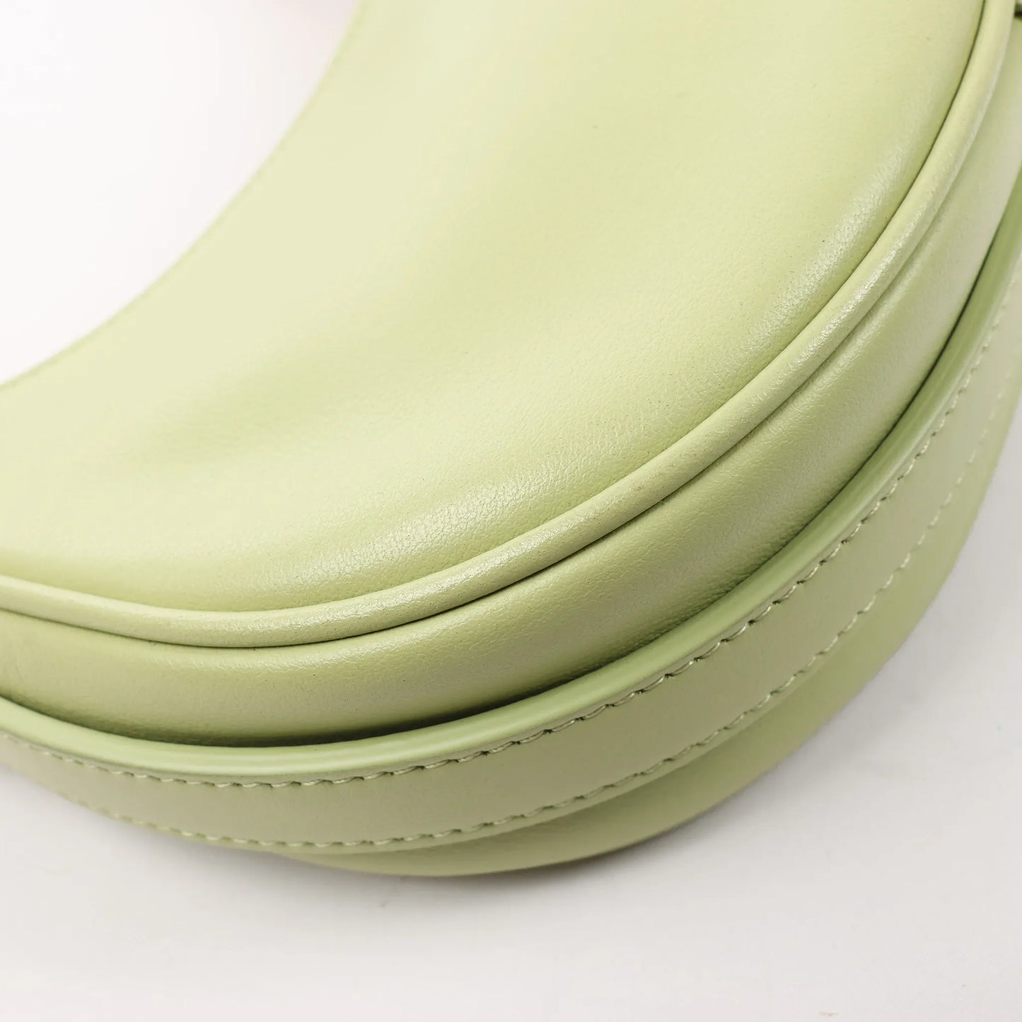 CELINE Ava Leather Shoulder Bag in Green