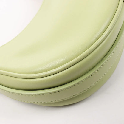 CELINE Ava Leather Shoulder Bag in Green