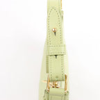 CELINE Ava Leather Shoulder Bag in Green