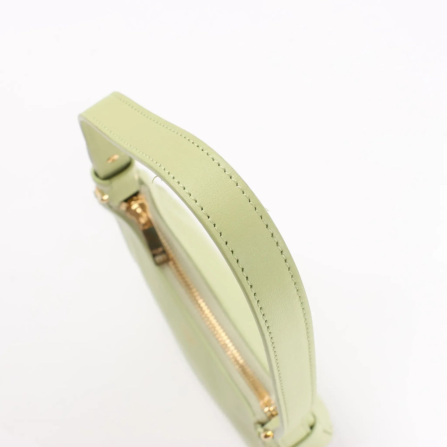 CELINE Ava Leather Shoulder Bag in Green