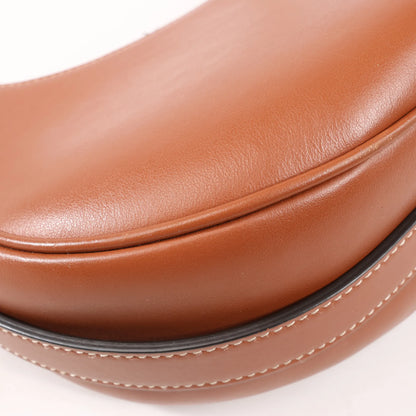 CELINE Ava Leather Shoulder Bag in Brown