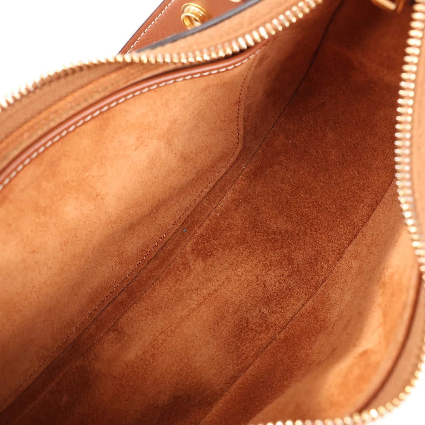 CELINE Ava Leather Shoulder Bag in Brown