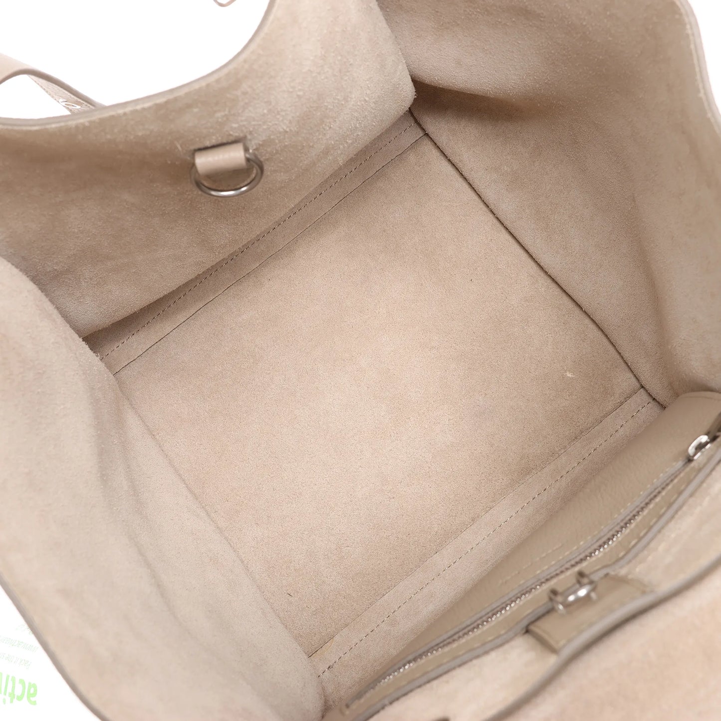 CELINE Big Bag Small Grained Leather 2way Handbag in Greige