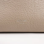 CELINE Big Bag Small Grained Leather 2way Handbag in Greige