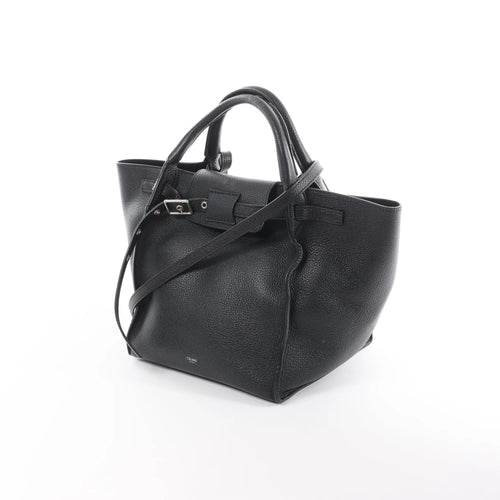 Bolso pequeño de piel de dos vías CELINE Big Bag en negro