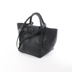 CELINE Big Bag Small Leather 2way Handbag in Black