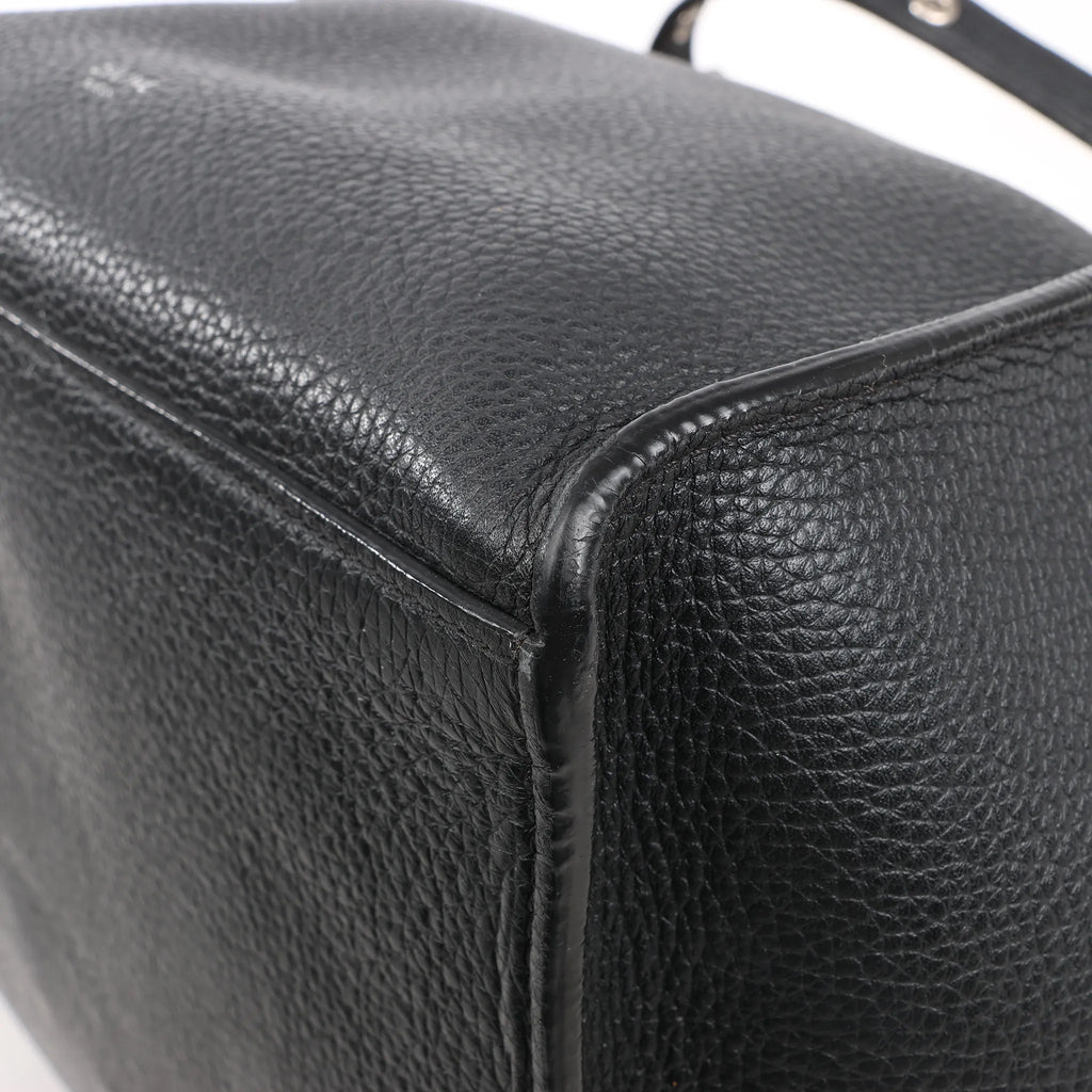 CELINE Big Bag Small Leather 2way Handbag in Black