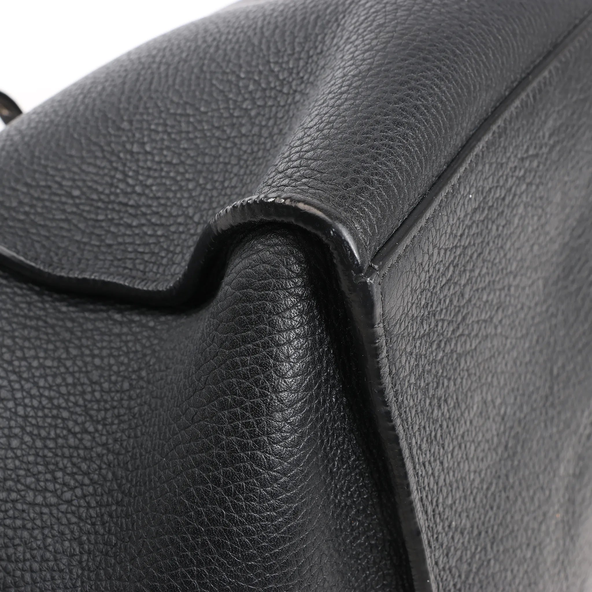 CELINE Big Bag Small Leather 2way Handbag in Black