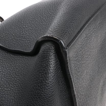 CELINE Big Bag Small Grained Leather 2way Handbag in Black