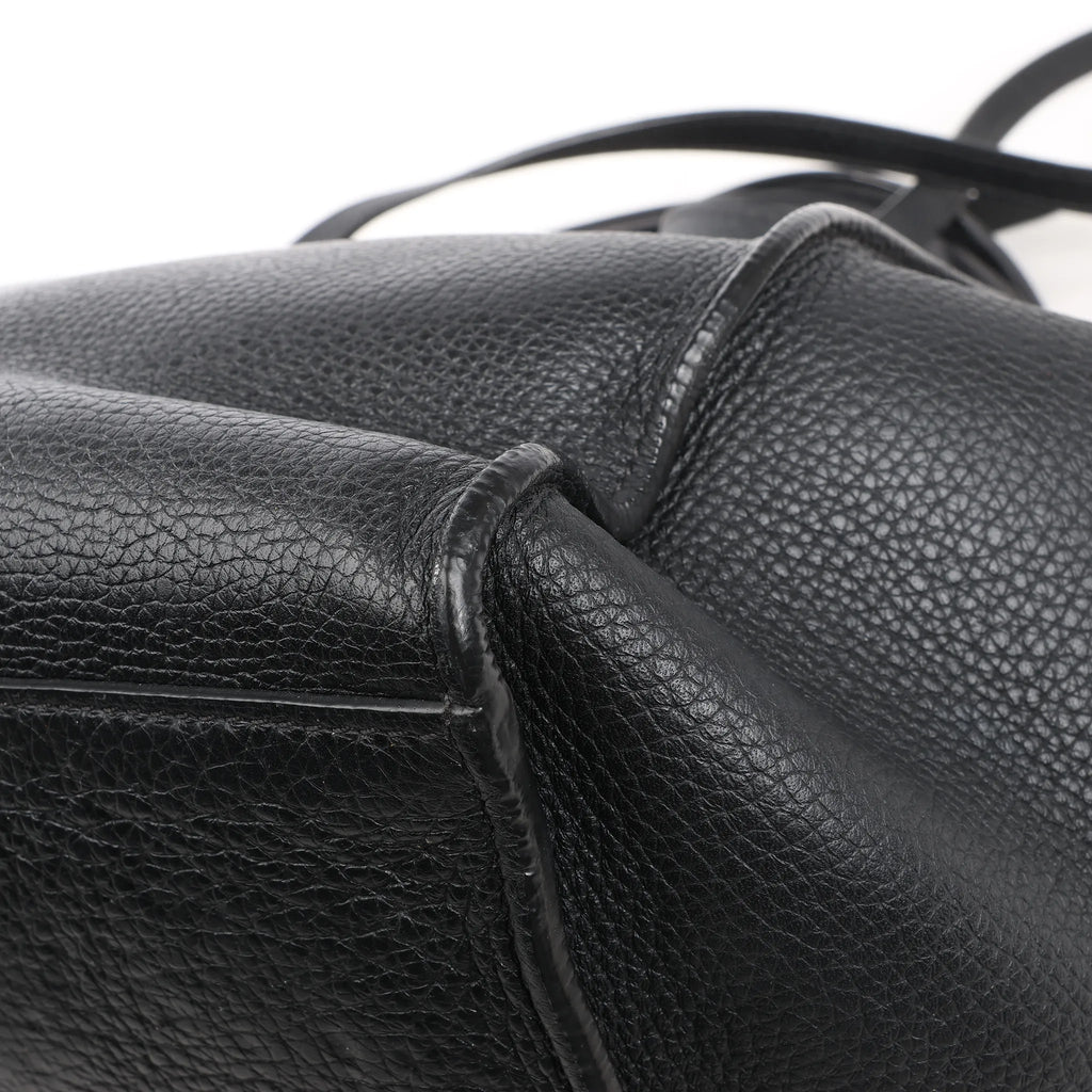 CELINE Big Bag Small Leather 2way Handbag in Black