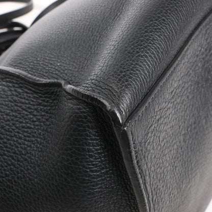 CELINE Big Bag Small Grained Leather 2way Handbag in Black