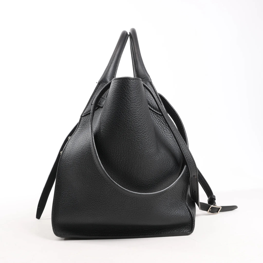 CELINE Big Bag Small Leather 2way Handbag in Black