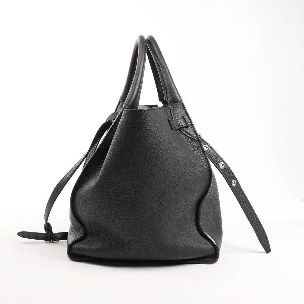 CELINE Big Bag Small Leather 2way Handbag in Black