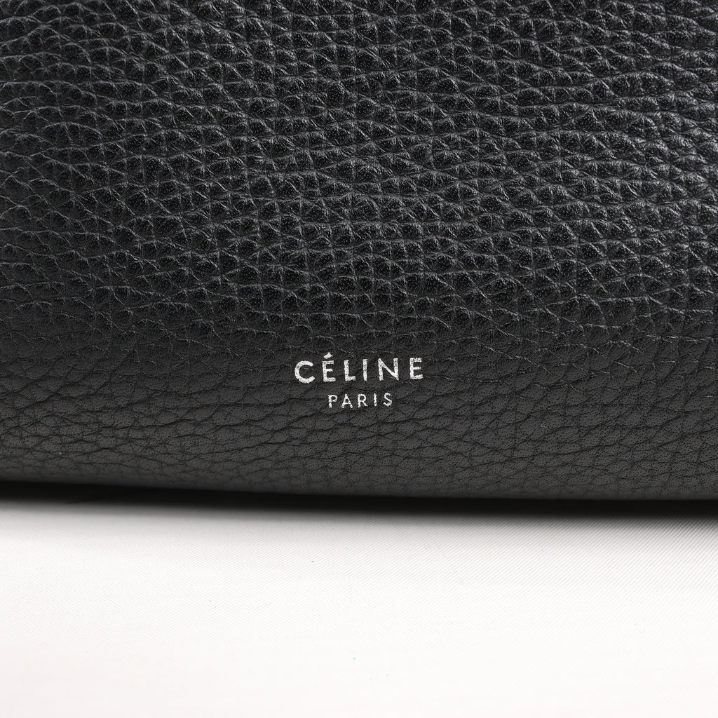 CELINE Big Bag Small Leather 2way Handbag in Black