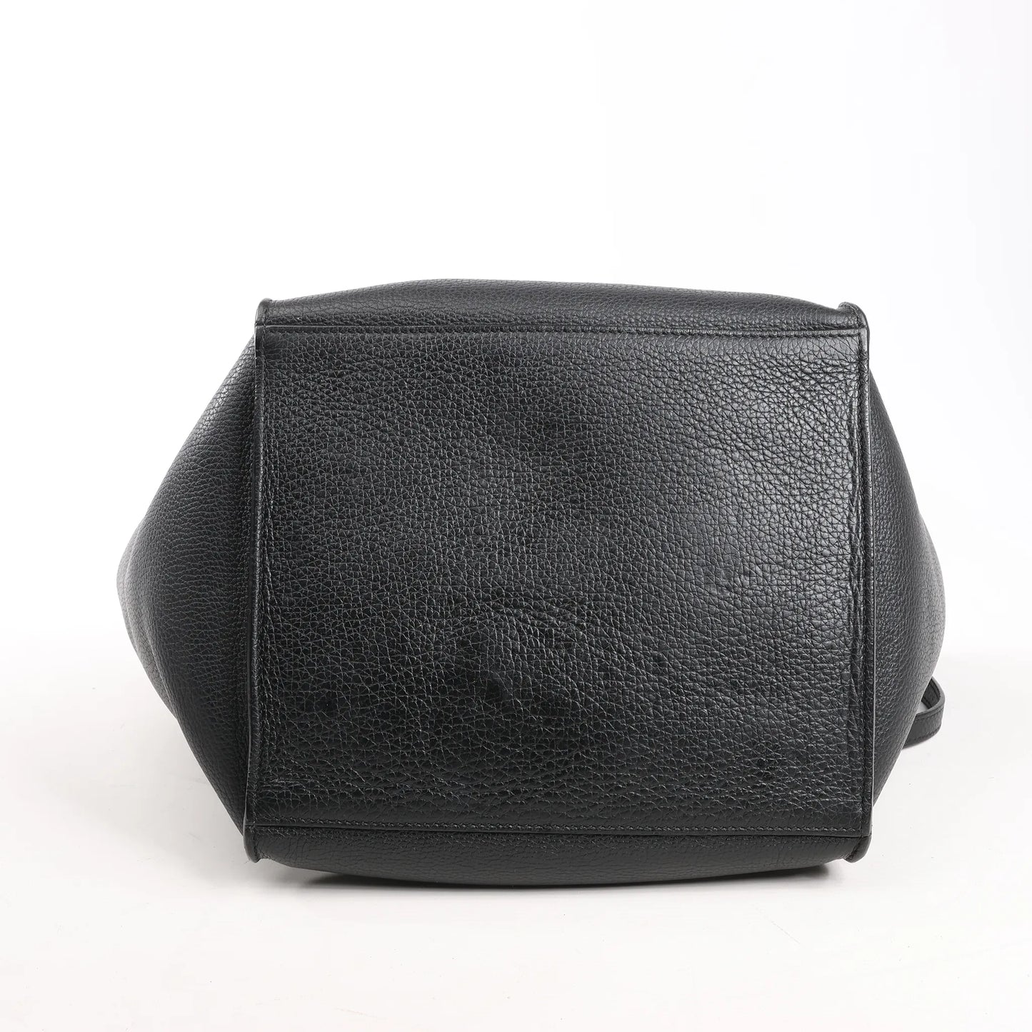 CELINE Big Bag Small Grained Leather 2way Handbag in Black