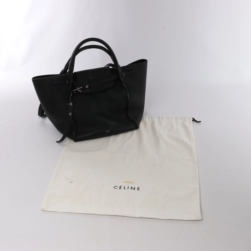 Bolso de mano CELINE Big Bag Small 2 en 1 de piel en color burdeos
