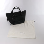 Celine Big Bag Small Leather 2Way Handbag in Black