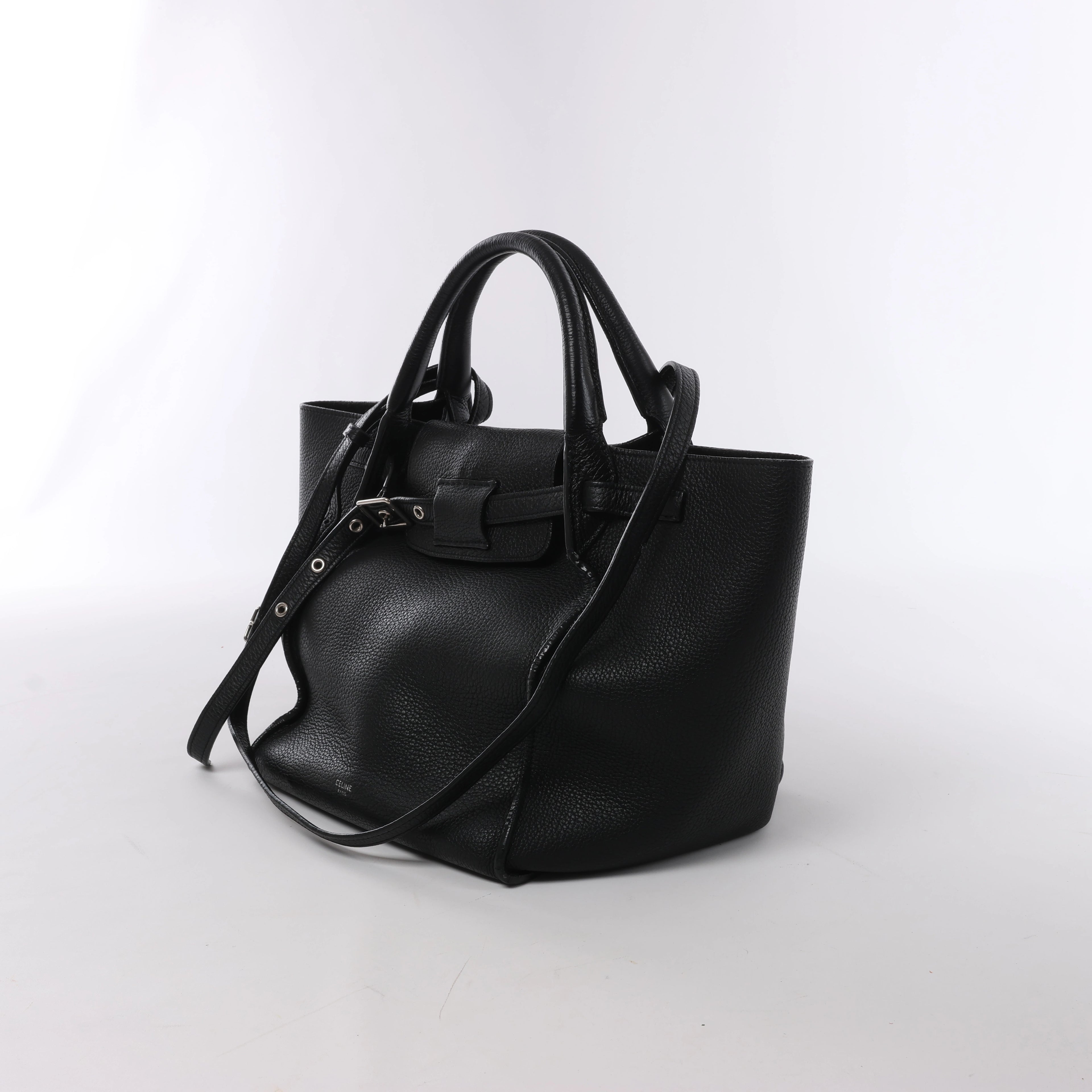Bolso de mano CELINE Big Bag Small 2 en 1 de piel en color burdeos