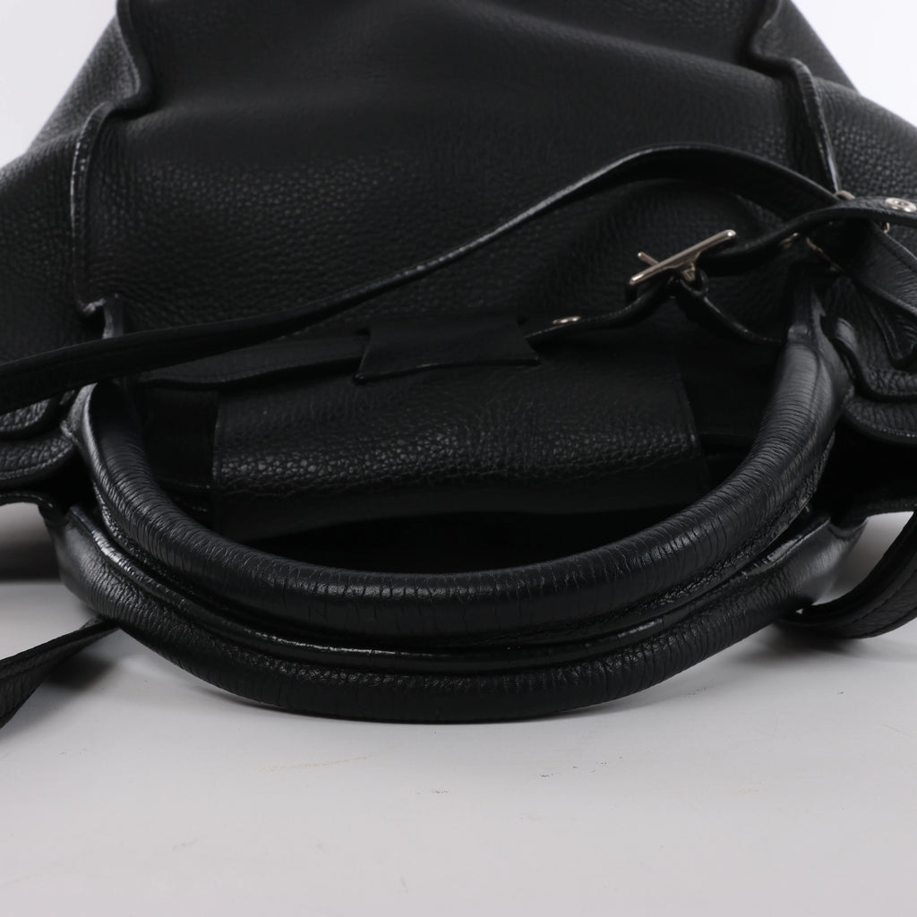 Celine Big Bag Small Leather 2Way Handbag in Black