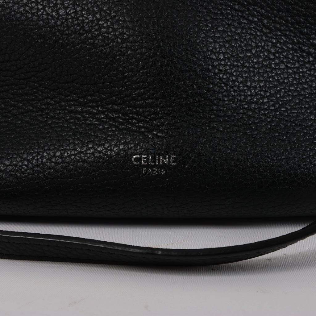 Bolso de mano CELINE Big Bag Small 2 en 1 de piel en color burdeos