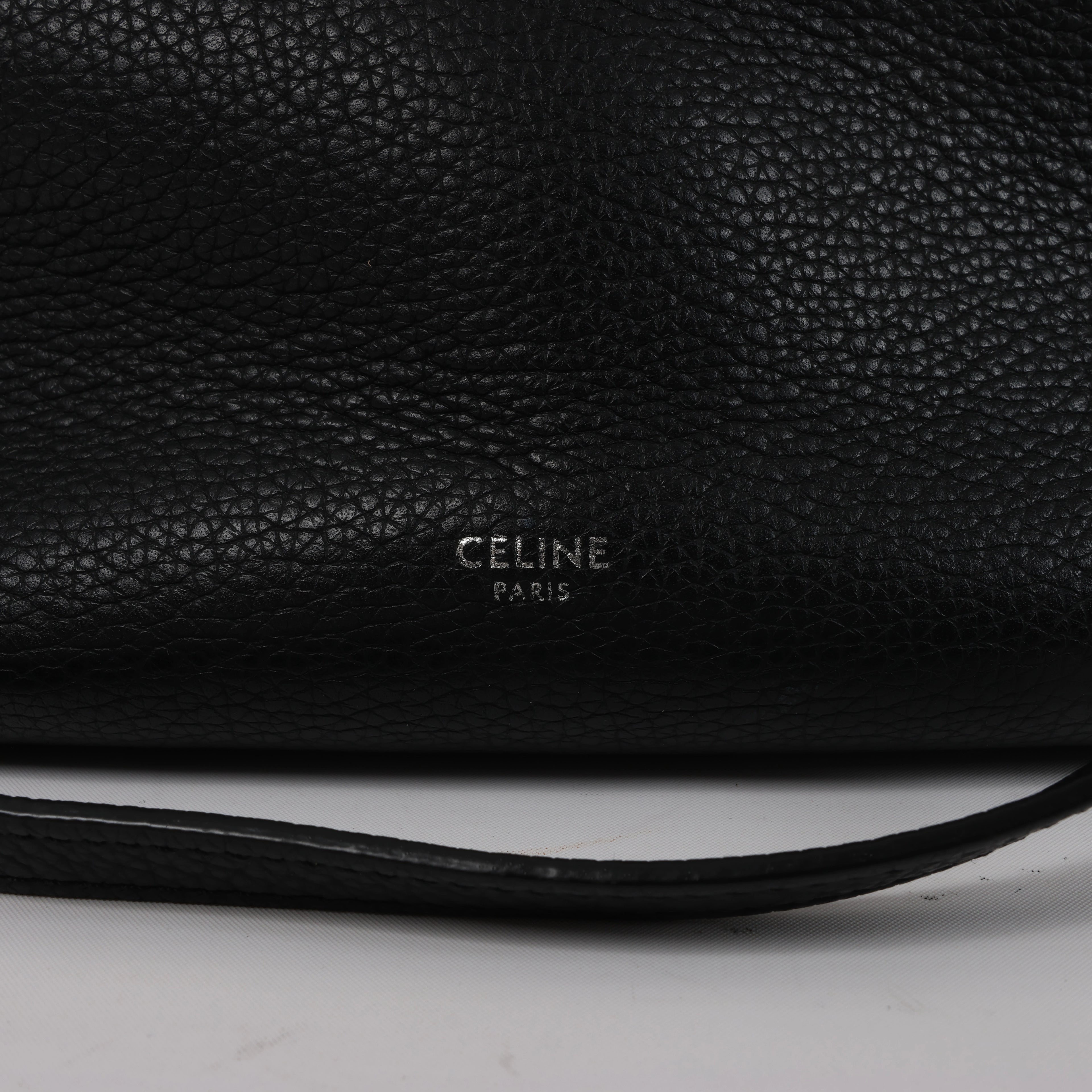 Bolso de mano CELINE Big Bag Small 2 en 1 de piel en color burdeos