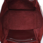 CELINE Big Bag Small Leather 2way Handbag in Burgundy