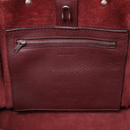 CELINE Big Bag Small Leather 2way Handbag in Burgundy