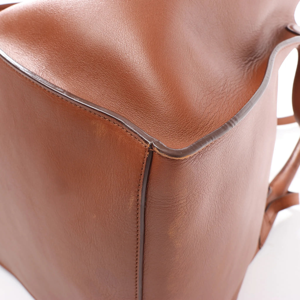 CELINE Big Bag Small Leather 2way Handbag in Brown
