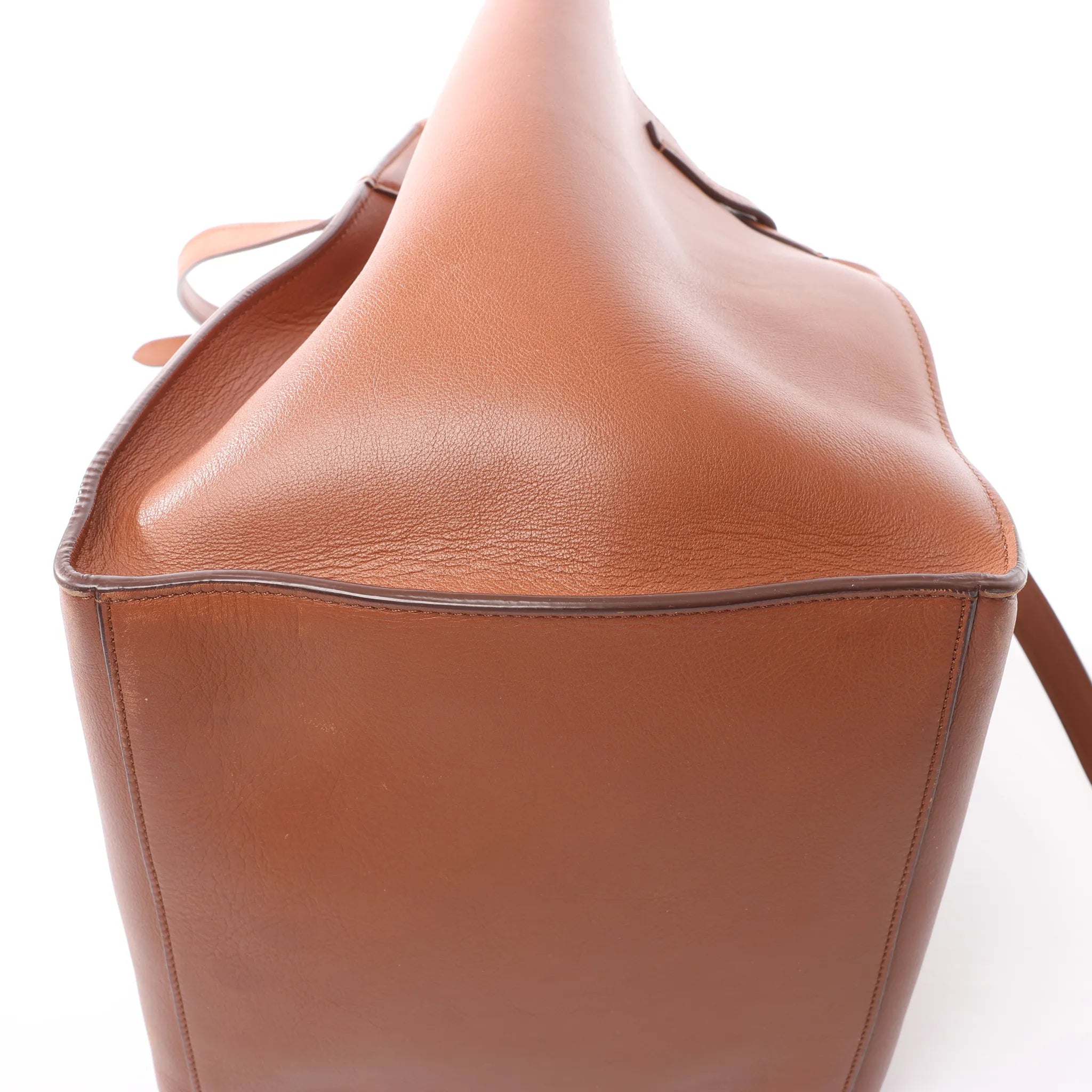 CELINE Big Bag Small Leather 2way Handbag in Brown