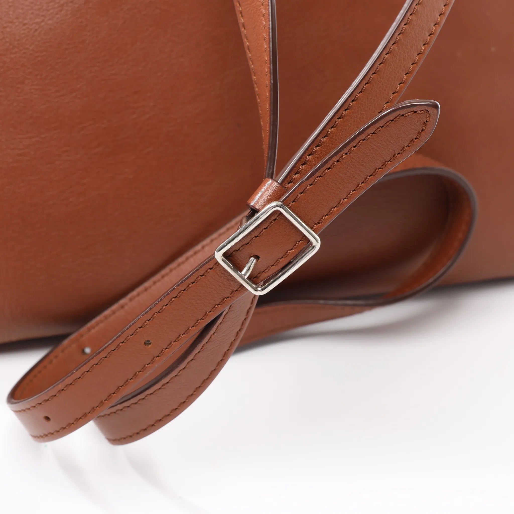 CELINE Big Bag Small Leather 2way Handbag in Brown