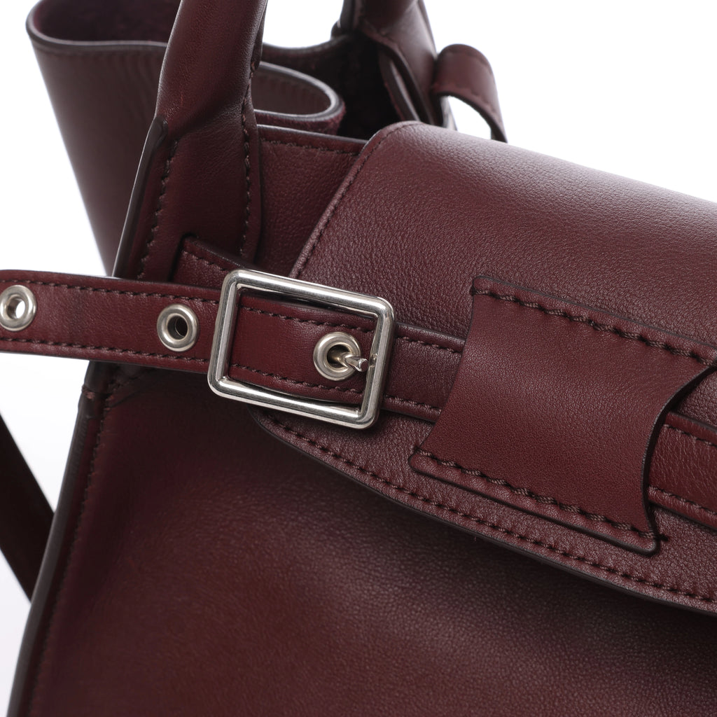 Bolso de mano CELINE Big Bag Small 2 en 1 de piel en color burdeos