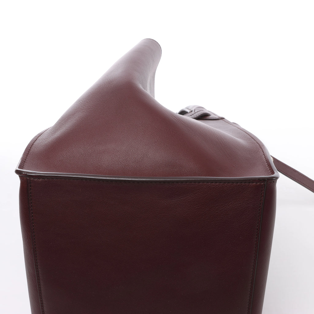 Bolso de mano CELINE Big Bag Small 2 en 1 de piel en color burdeos