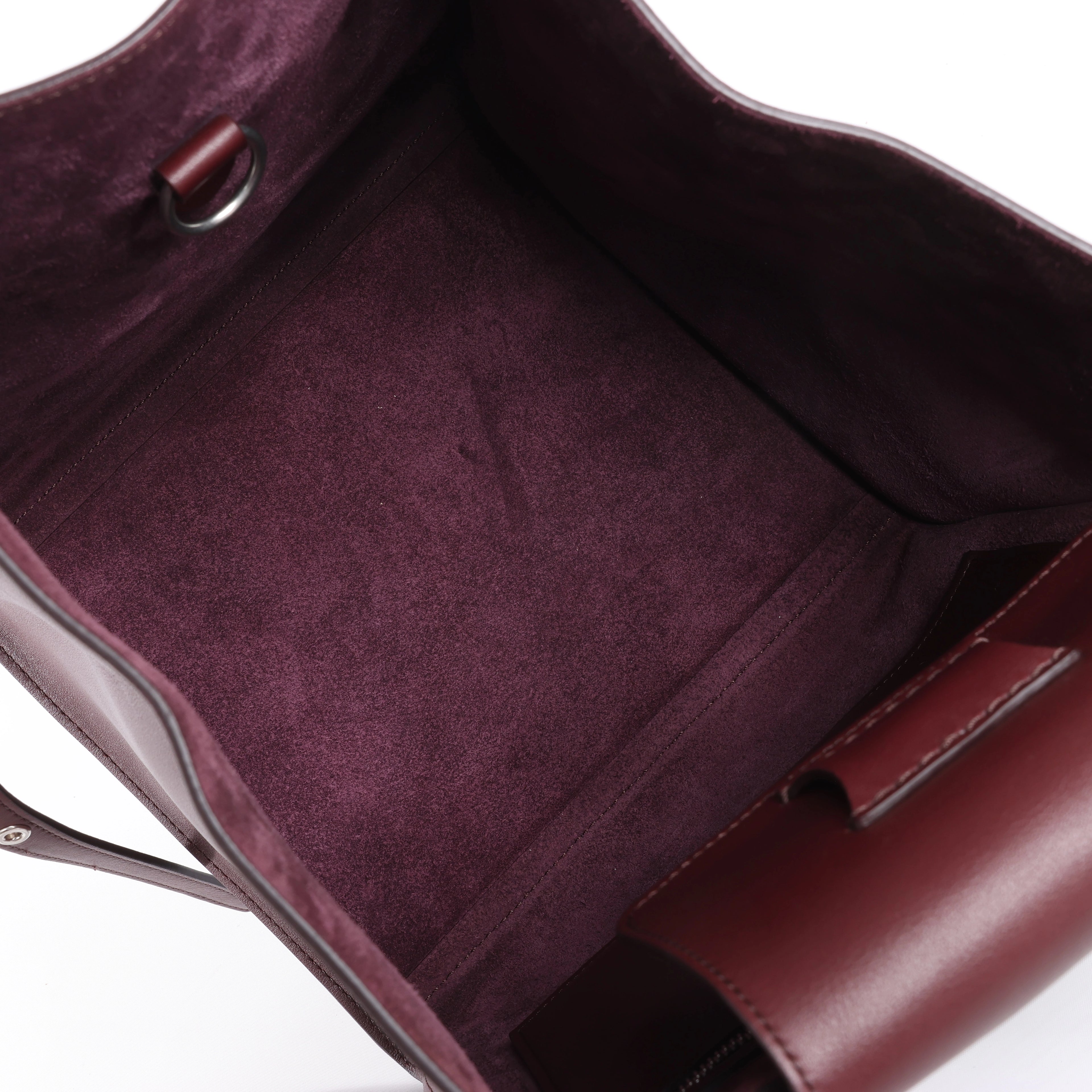 Bolso de mano CELINE Big Bag Small 2 en 1 de piel en color burdeos