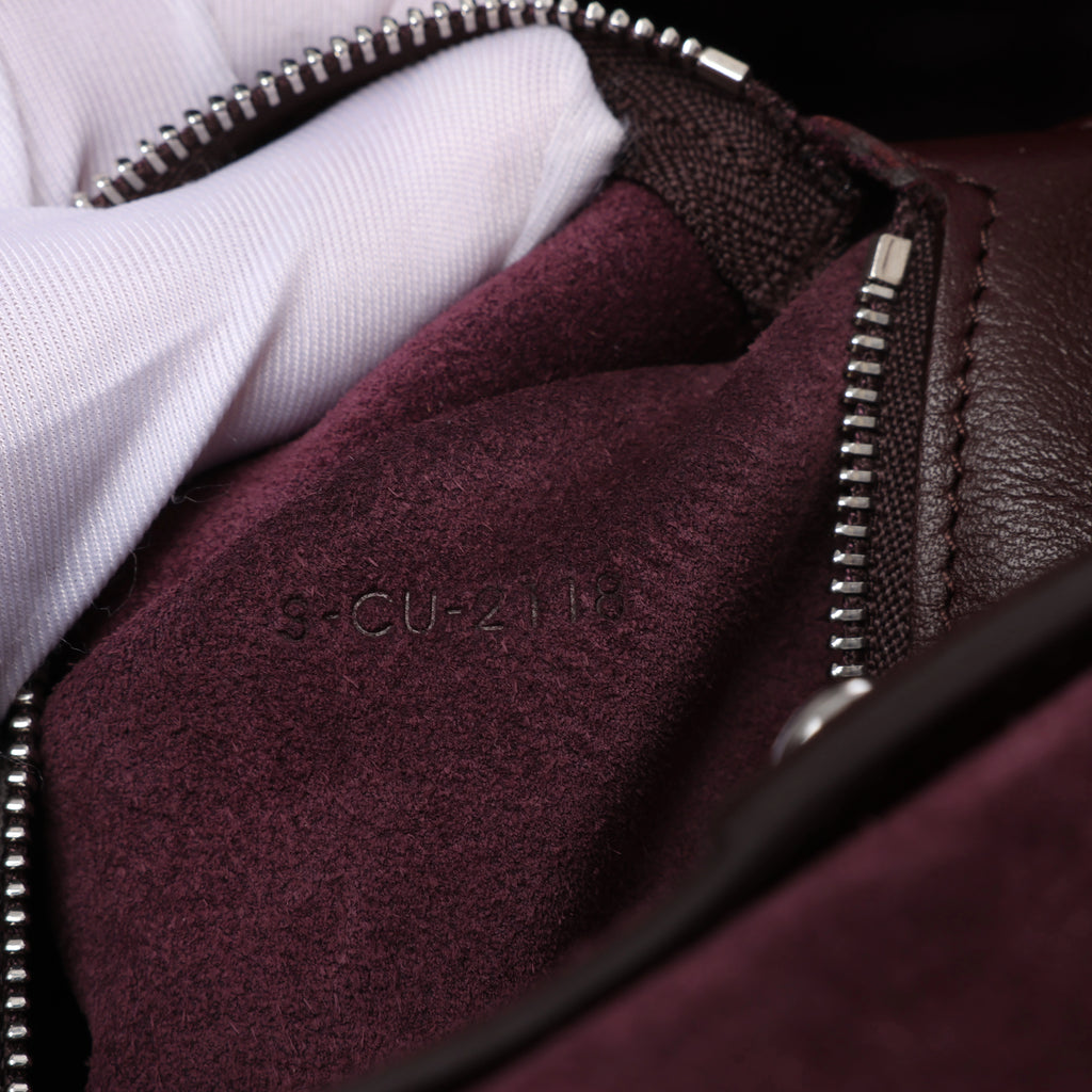 Bolso de mano CELINE Big Bag Small 2 en 1 de piel en color burdeos