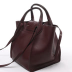 Bolso de mano CELINE Big Bag Small 2 en 1 de piel en color burdeos