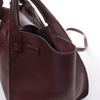 Bolso de mano CELINE Big Bag Small 2 en 1 de piel en color burdeos