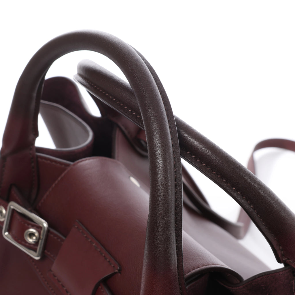 Bolso de mano CELINE Big Bag Small 2 en 1 de piel en color burdeos