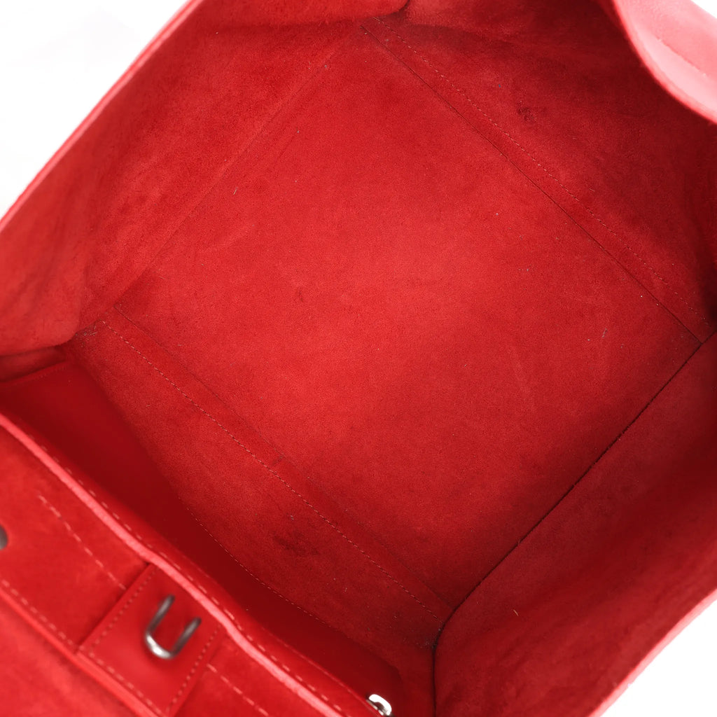 CELINE Big Bag Small Leather 2way Handbag in Red