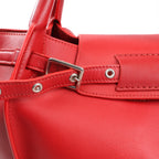 CELINE Big Bag Small Leather 2way Handbag in Red