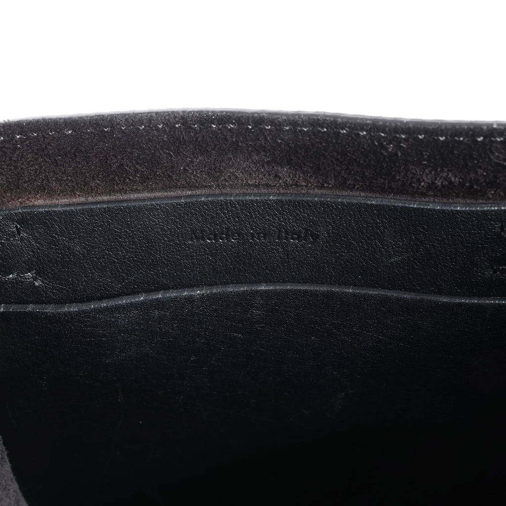 CELINE Big Bag Bucket Leather Shoulder Bag in Black