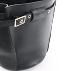 CELINE Big Bag Bucket Leather Shoulder Bag in Black