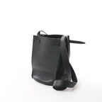 CELINE Big Bag Bucket Leather Shoulder Bag in Black
