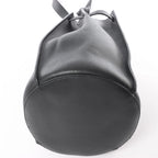 CELINE Big Bag Bucket Leather Shoulder Bag in Black