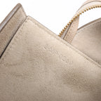 CELINE Belt Bag Grained Leather Micro 2Way Handbag in Beige