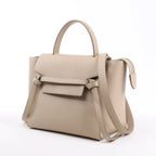CELINE Belt Bag Grained Leather Micro 2Way Handbag in Beige