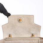CELINE Belt Bag Grained Leather Micro 2Way Handbag in Beige