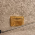 CELINE Belt Bag Grained Leather Micro 2Way Handbag in Beige
